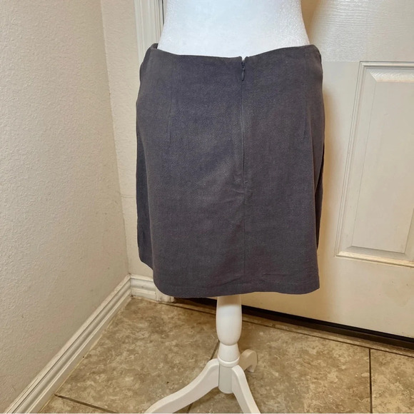 Umgee Embroidered Floral Zip Back Mini Skirt, M - Picture 5 of 6